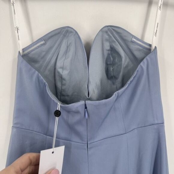 LOVERS + FRIENDS NWT Pelagic Strapless Maxi Dress Gown in Baby Blue‎ Size XS - Picture 3 of 15